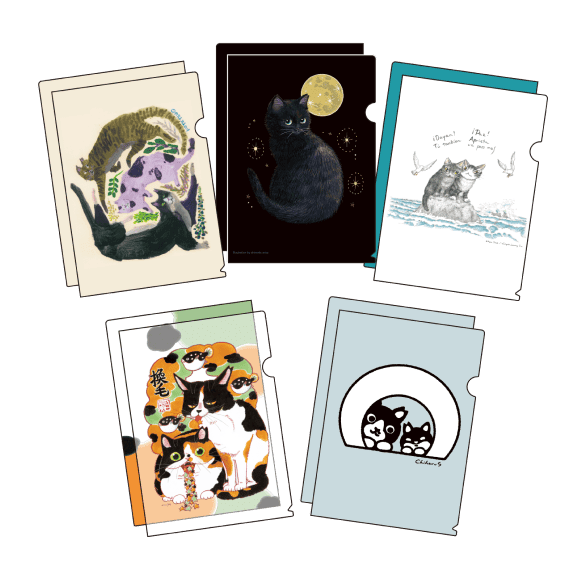 池田あきこ・江口夏実・KOTETSU・坂崎千春・霜田有沙デザインクリアファイル