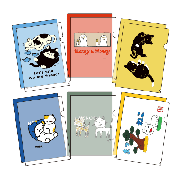 AKR・ヒダカナオト・ぽころチャレンジ・makomo・ミキ亜生・もう中学生デザインクリアファイル